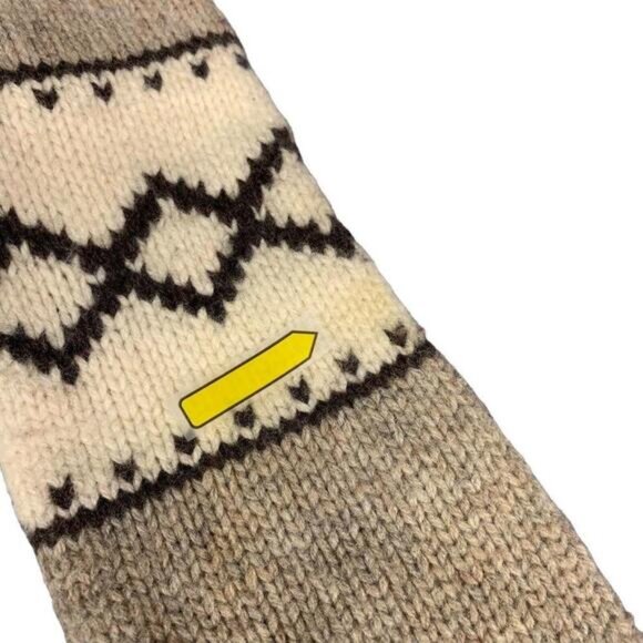 TNA Aritzia Brown 100% Lambswool Zip Up Long Sleeves Sweater Cardigan Small READ - Picture 9 of 10